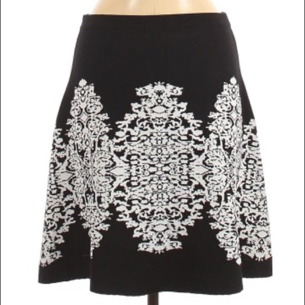 Roz & Ali Damask A-line Skirt